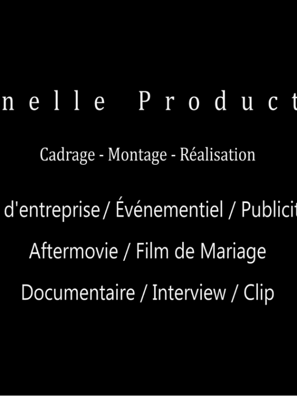 SHOWREEL Cannelle Production