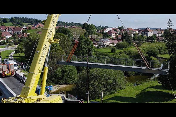 Suivi de Chantier - Passerelle Rochejean - Entreprise Moureaux